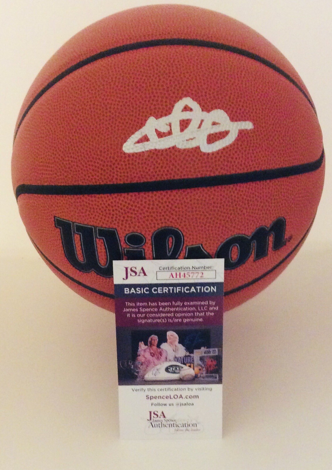 ISAIAH COLLIER SIGNED WILSON NBA BASKETBALL UTAH JAZZ JSA COA