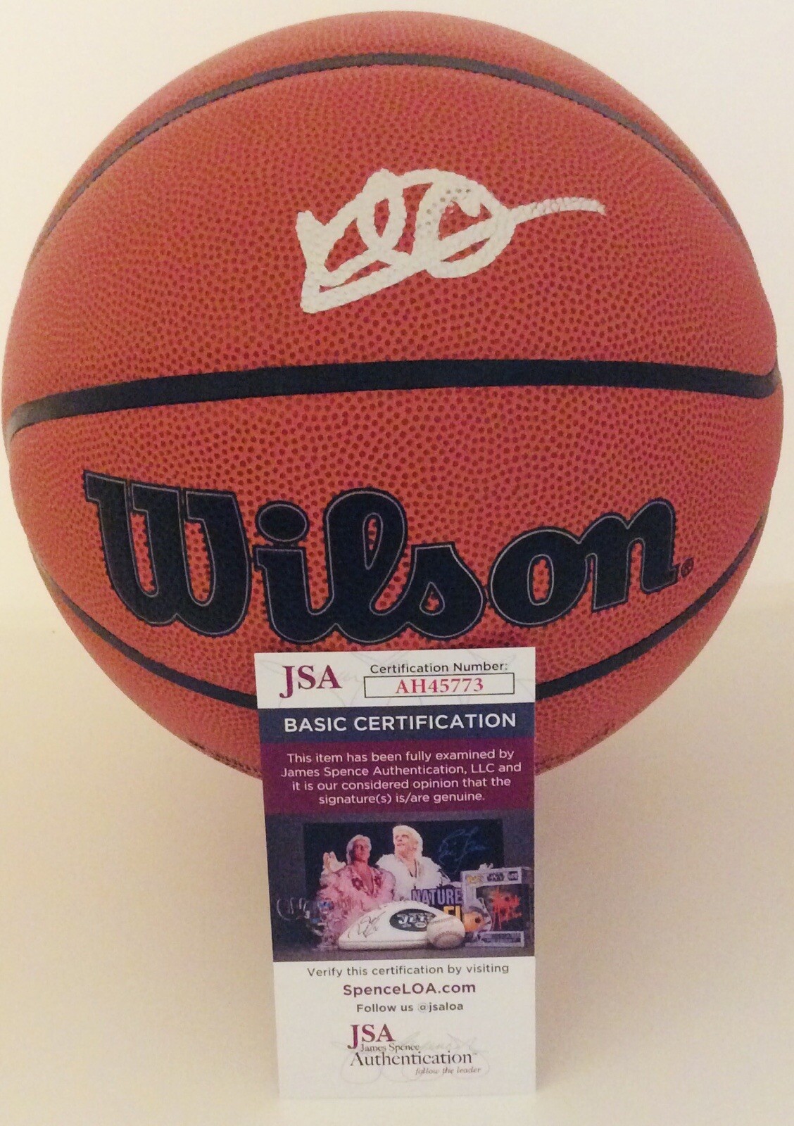 ISAIAH COLLIER SIGNED WILSON NBA BASKETBALL UTAH JAZZ JSA COA