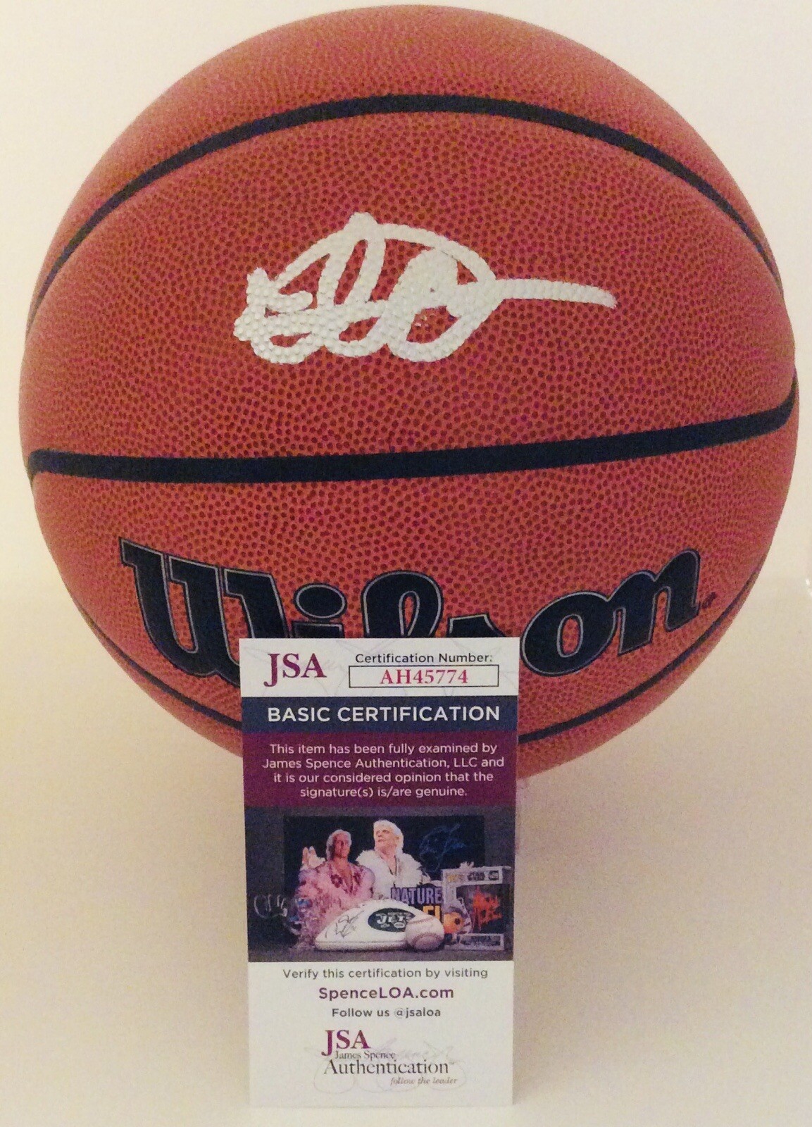ISAIAH COLLIER SIGNED WILSON NBA BASKETBALL UTAH JAZZ JSA COA