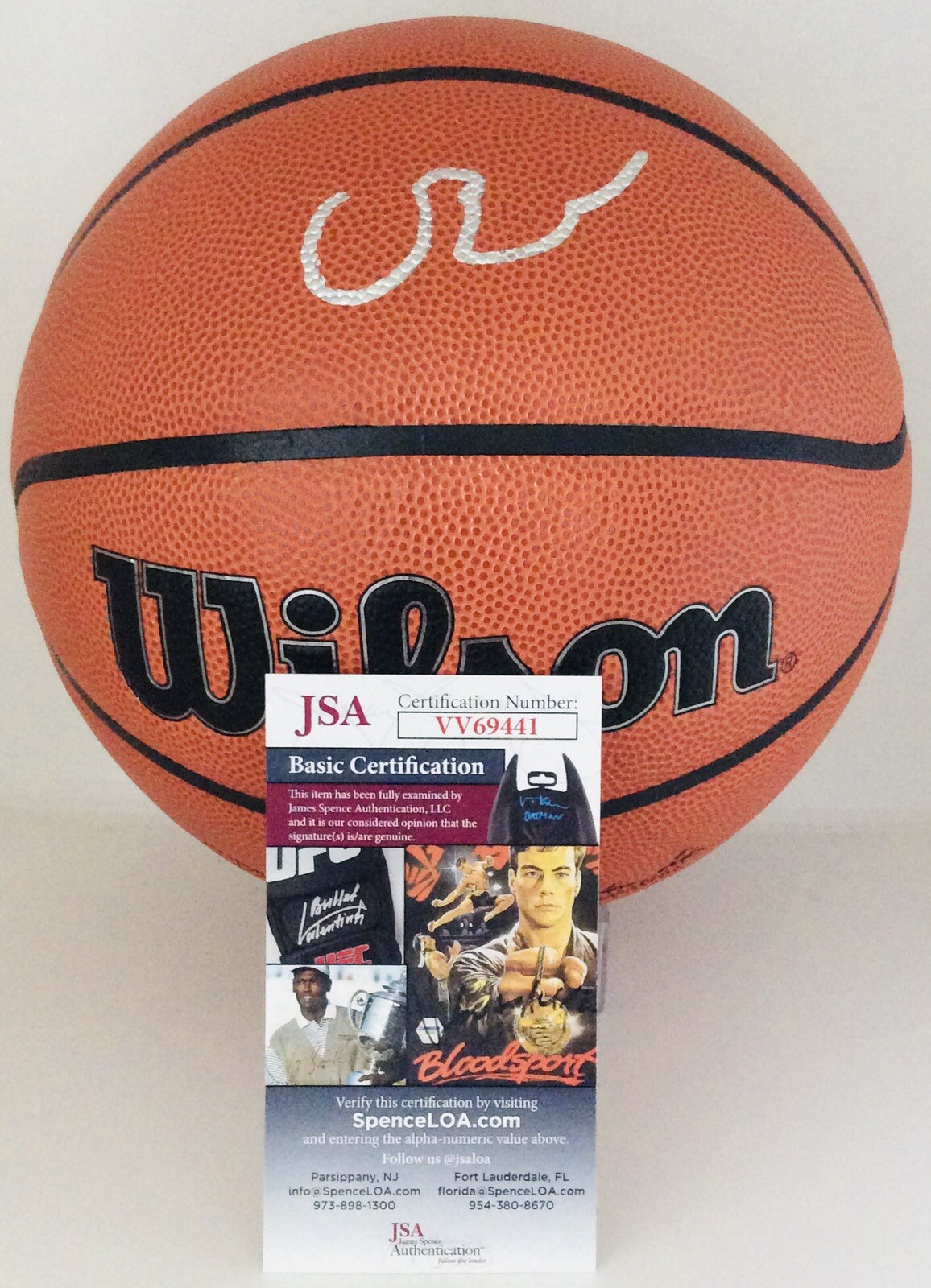 CAMERON BOOZER SIGNED WILSON NBA BASKETBALL CAM FUTURE SUPERSTAR JSA COA