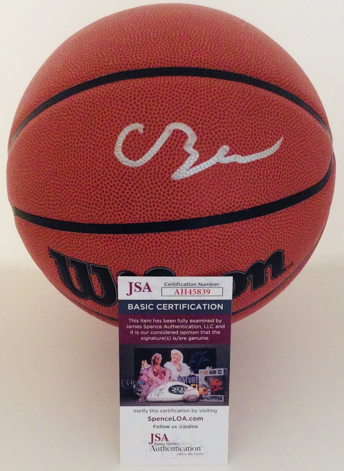 CAMERON BOOZER SIGNED WILSON NBA BASKETBALL CAM FUTURE SUPERSTAR JSA COA