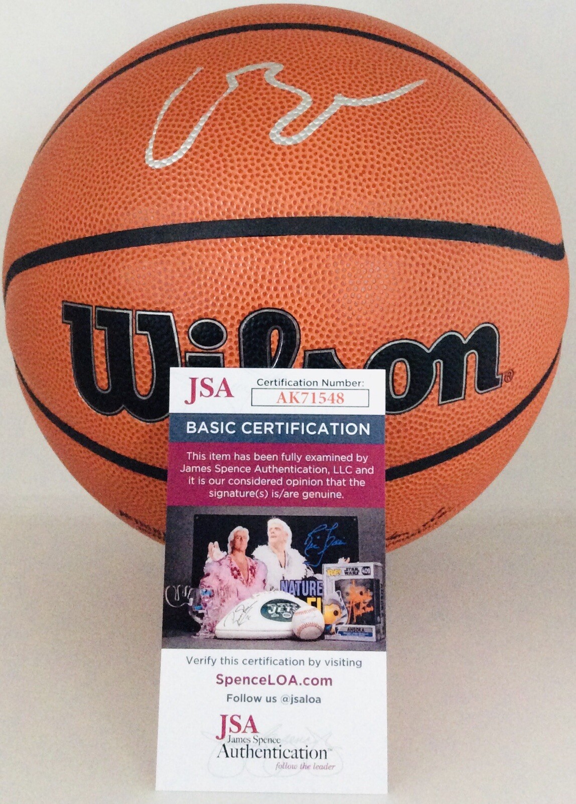 CAMERON BOOZER SIGNED WILSON NBA BASKETBALL CAM FUTURE SUPERSTAR JSA COA