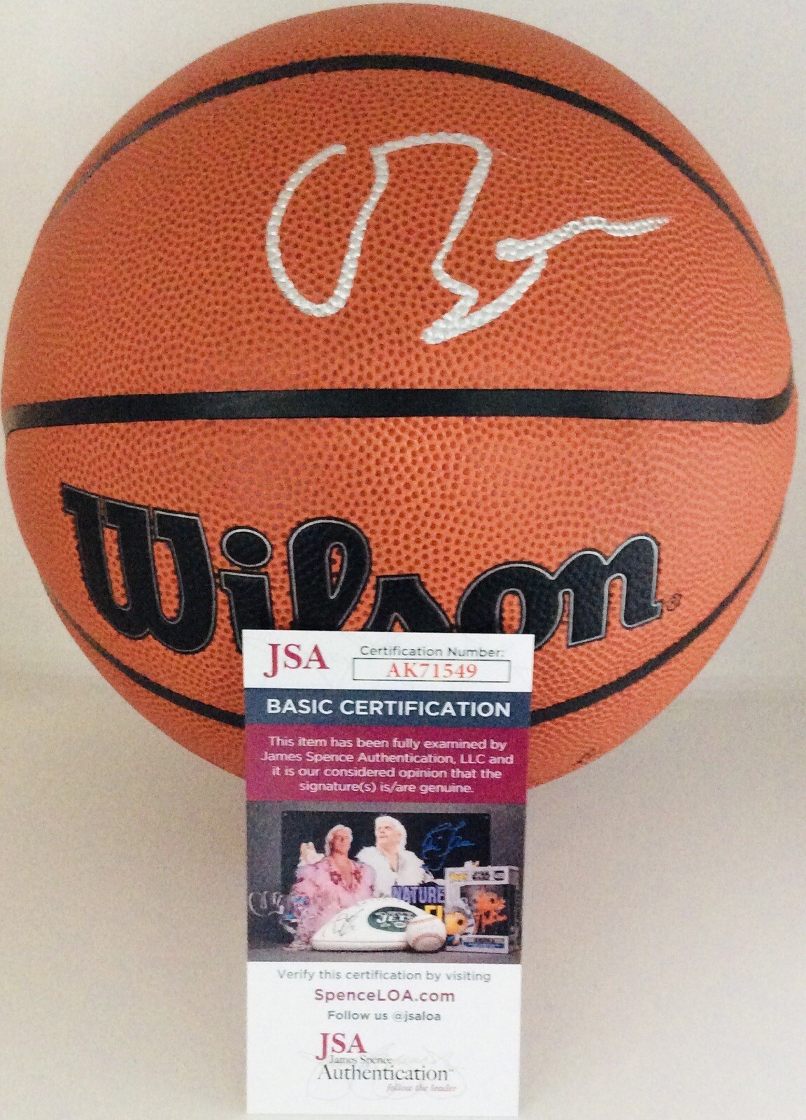 CAMERON BOOZER SIGNED WILSON NBA BASKETBALL CAM FUTURE SUPERSTAR JSA COA