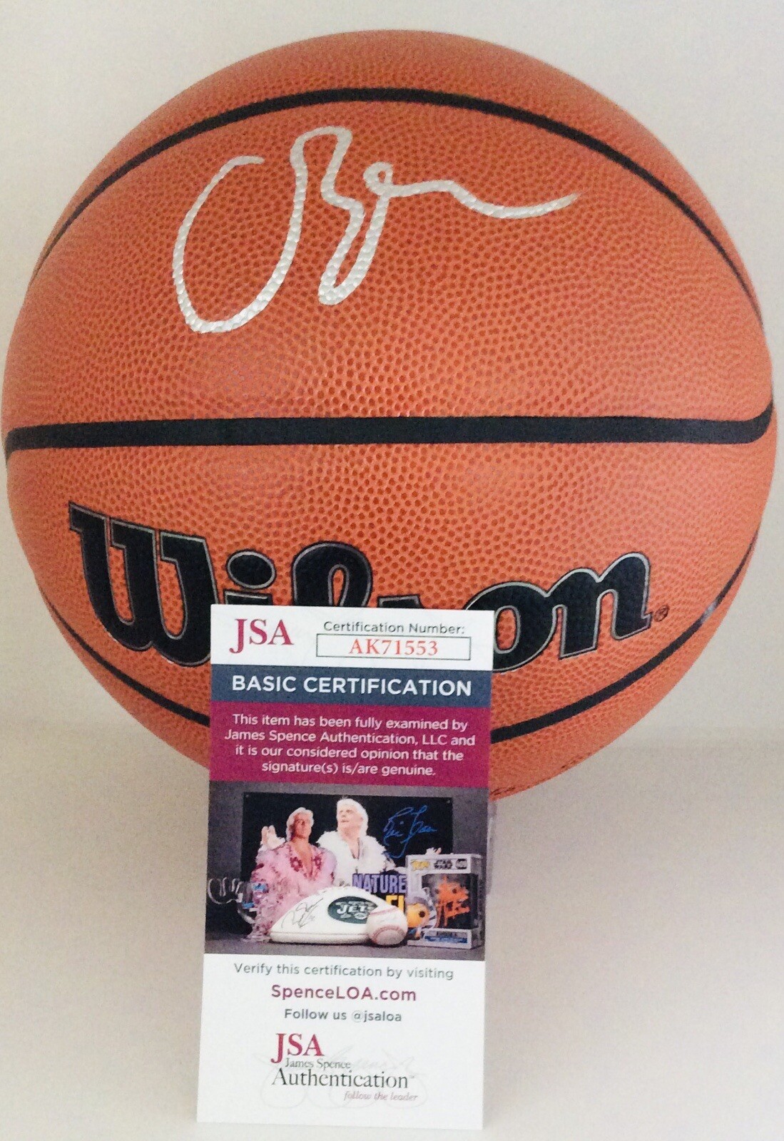 CAMERON BOOZER SIGNED WILSON NBA BASKETBALL CAM FUTURE SUPERSTAR JSA COA
