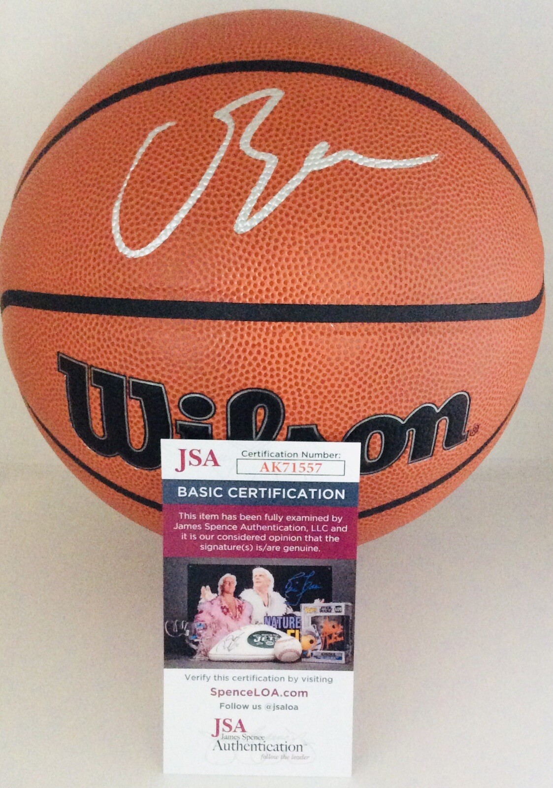 CAMERON BOOZER SIGNED WILSON NBA BASKETBALL CAM FUTURE SUPERSTAR JSA COA