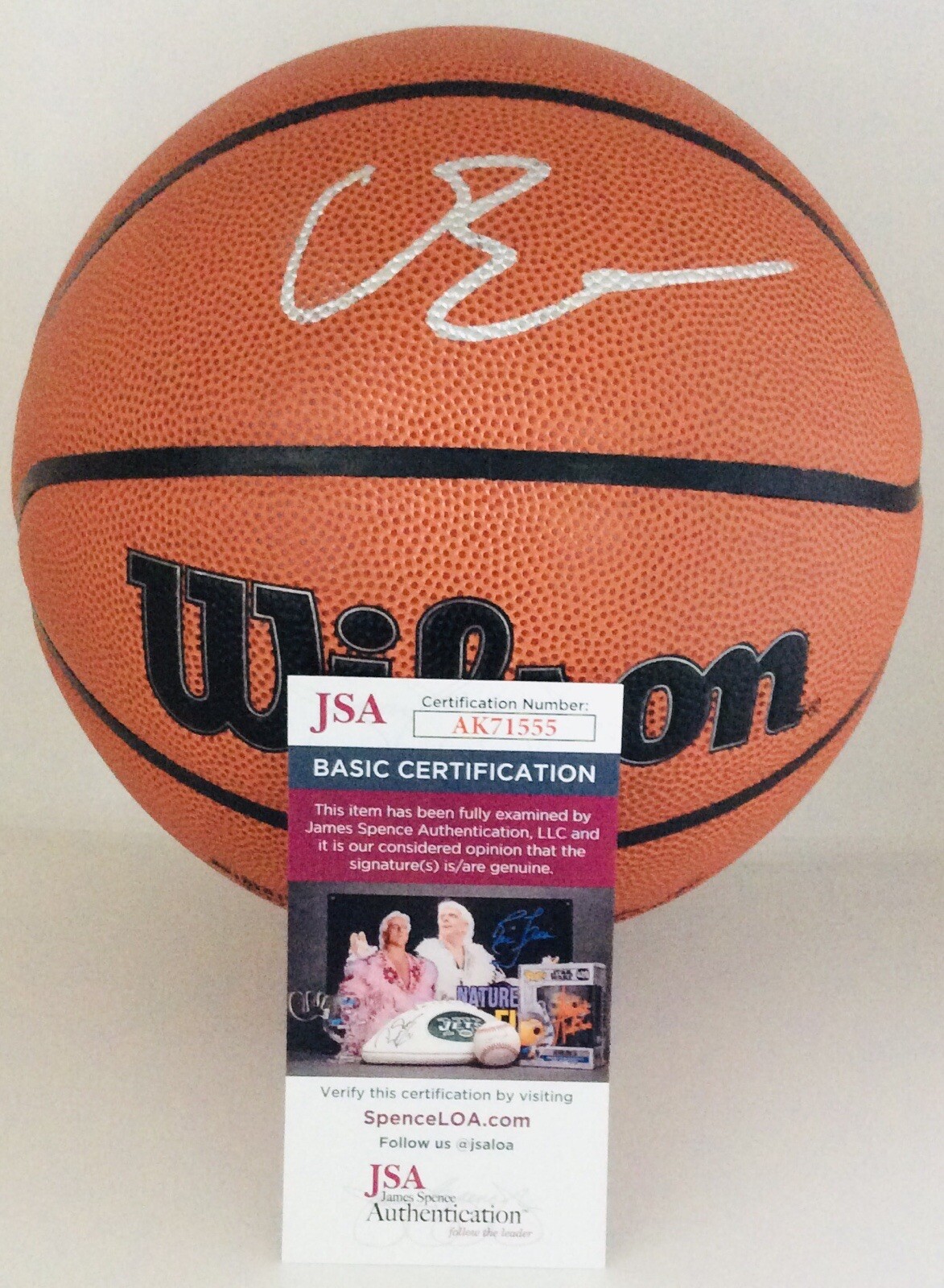 CAMERON BOOZER SIGNED WILSON NBA BASKETBALL CAM FUTURE SUPERSTAR JSA COA