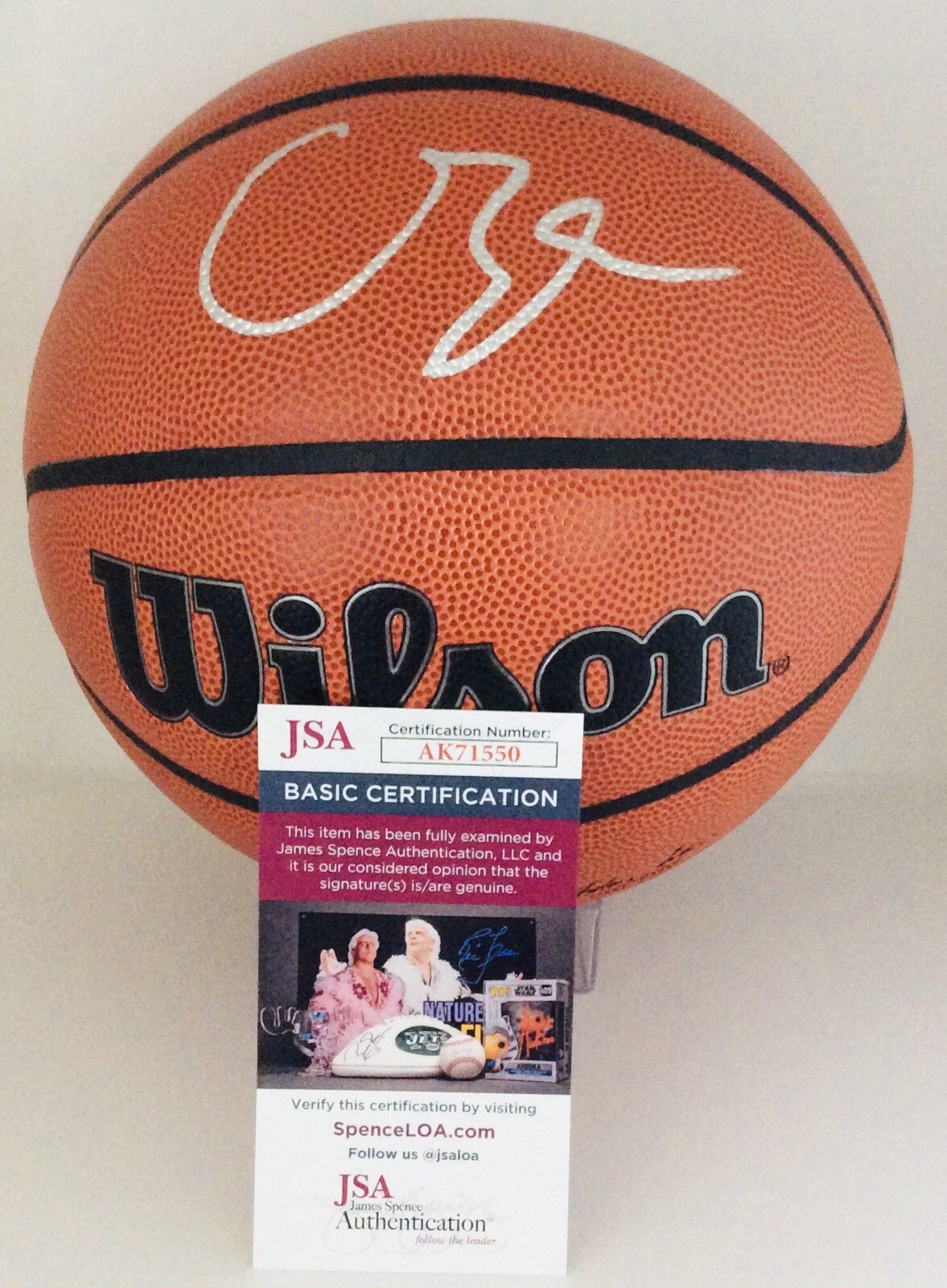 CAMERON BOOZER SIGNED WILSON NBA BASKETBALL CAM FUTURE SUPERSTAR JSA COA