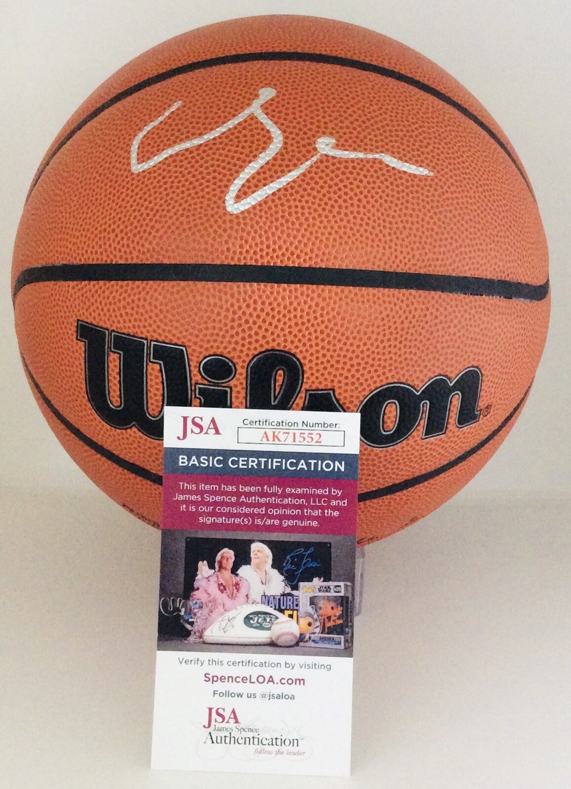 CAMERON BOOZER SIGNED WILSON NBA BASKETBALL CAM FUTURE SUPERSTAR JSA COA