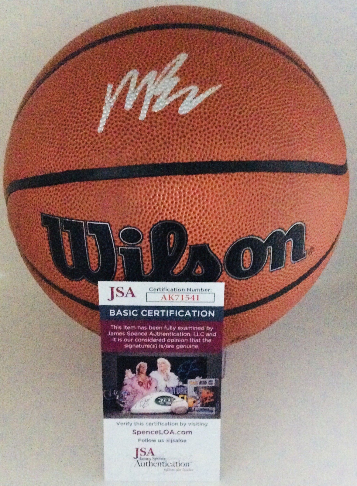 MATAS BUZELIS SIGNED WILSON NBA BASKETBALL G LEAGUE IGNITE FUTURE STAR JSA COA