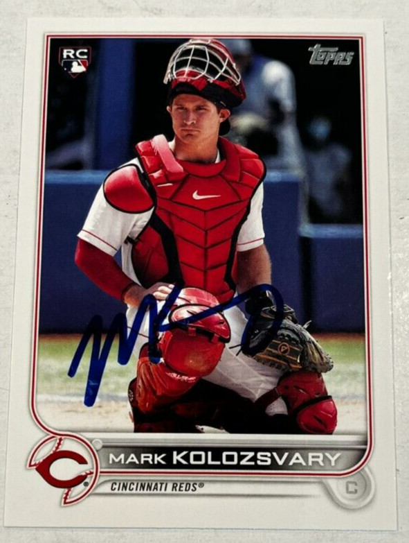 MARK KOLOZSVARY SIGNED 2022 TOPPS BASEBALL CARD AUTOGRAPH AUTO