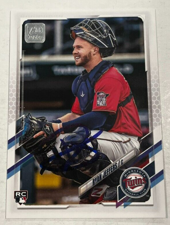 RYAN JEFFERS SIGNED 2021 TOPPS BASEBALL CARD AUTOGRAPH AUTO
