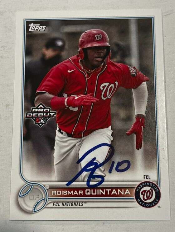 ROISMAR QUINTANA SIGNED 2022 TOPPS PRO DEBUT BASEBALL CARD AUTOGRAPH AUTO