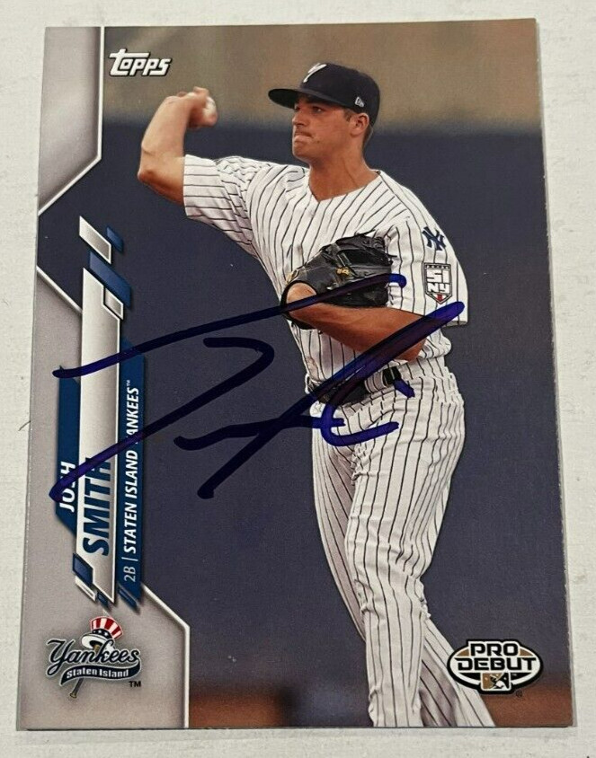 JOSH SMITH SIGNED 2020 TOPPS PRO DEBUT BASEBALL CARD AUTOGRAPH AUTO