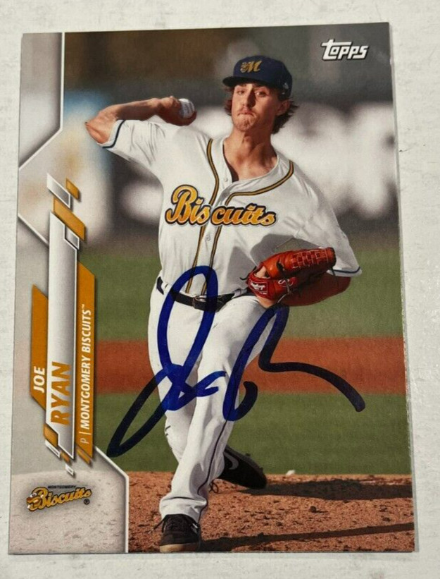 JOE RYAN SIGNED 2020 TOPPS PRO DEBUT BASEBALL CARD AUTOGRAPH AUTO