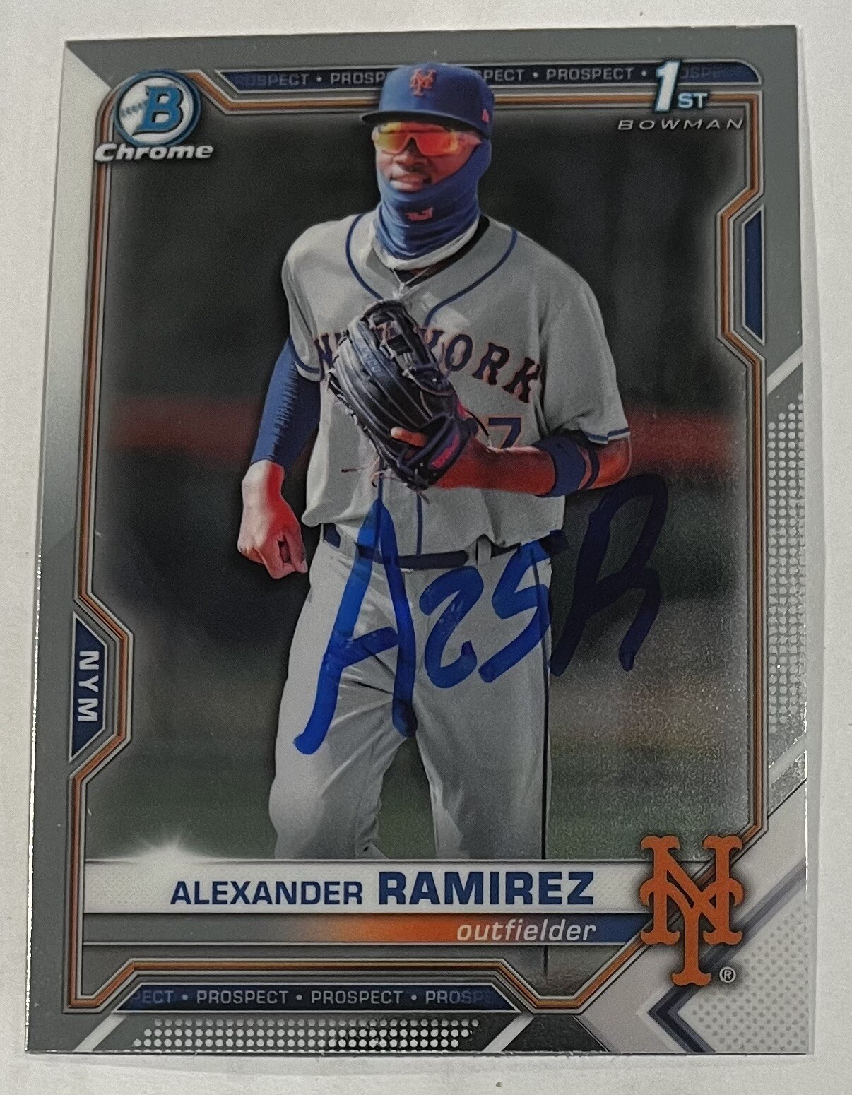 ALEXANDER  ALEX RAMIREZ SIGNED 2021 BOWMAN CHROME BASEBALL CARD ROOKIE AUTO