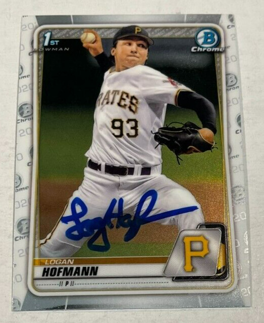 LOGAN HOFMANN SIGNED 2020 BOWMAN CHROME DRAFT PROSPECT ROOKIE CARD AUTO COLLECTIBLE MEMORABILIA