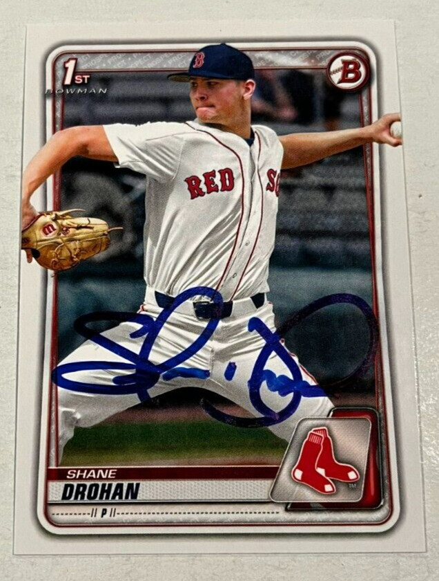 SHANE DROHAN SIGNED 2020 BOWMAN DRAFT PROSPECT ROOKIE CARD AUTO COLLECTIBLE MEMORABILIA