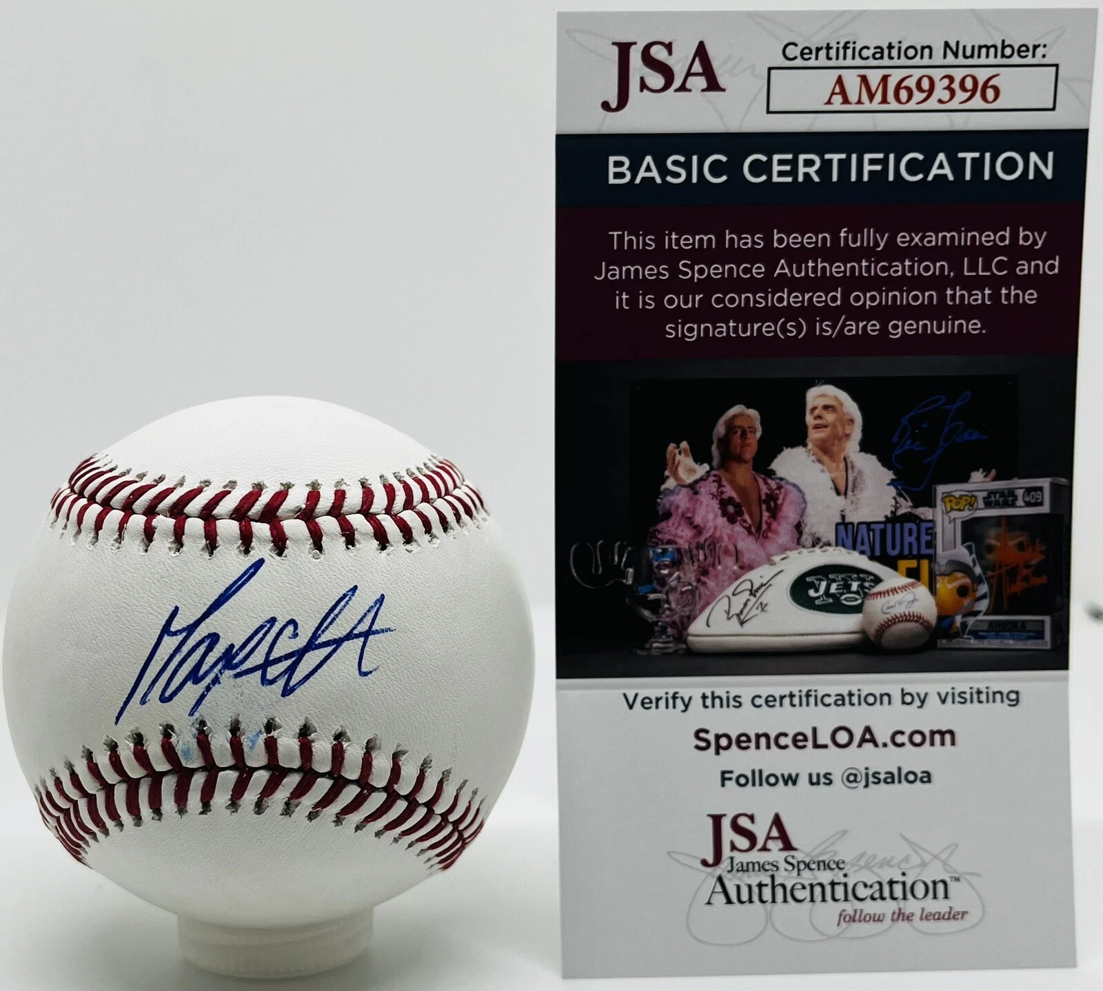 MAX CLARK SIGNED RAWLINGS MLB MAJOR LEAGUE BASEBALL DETROIT TIGERS JSA COA