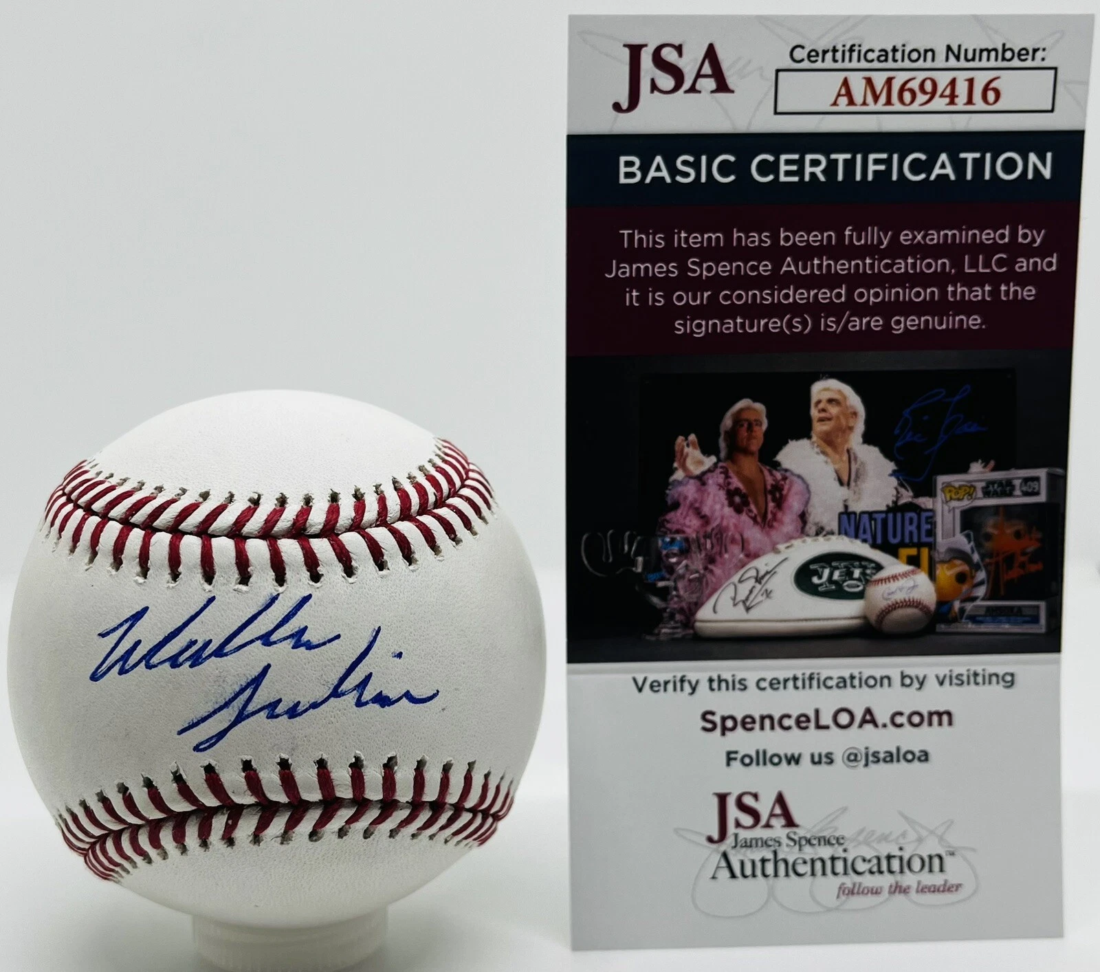 WALKER JENKINS SIGNED RAWLINGS MLB MAJOR LEAGUE BASEBALL MINNESOTA TWINS JSA COA