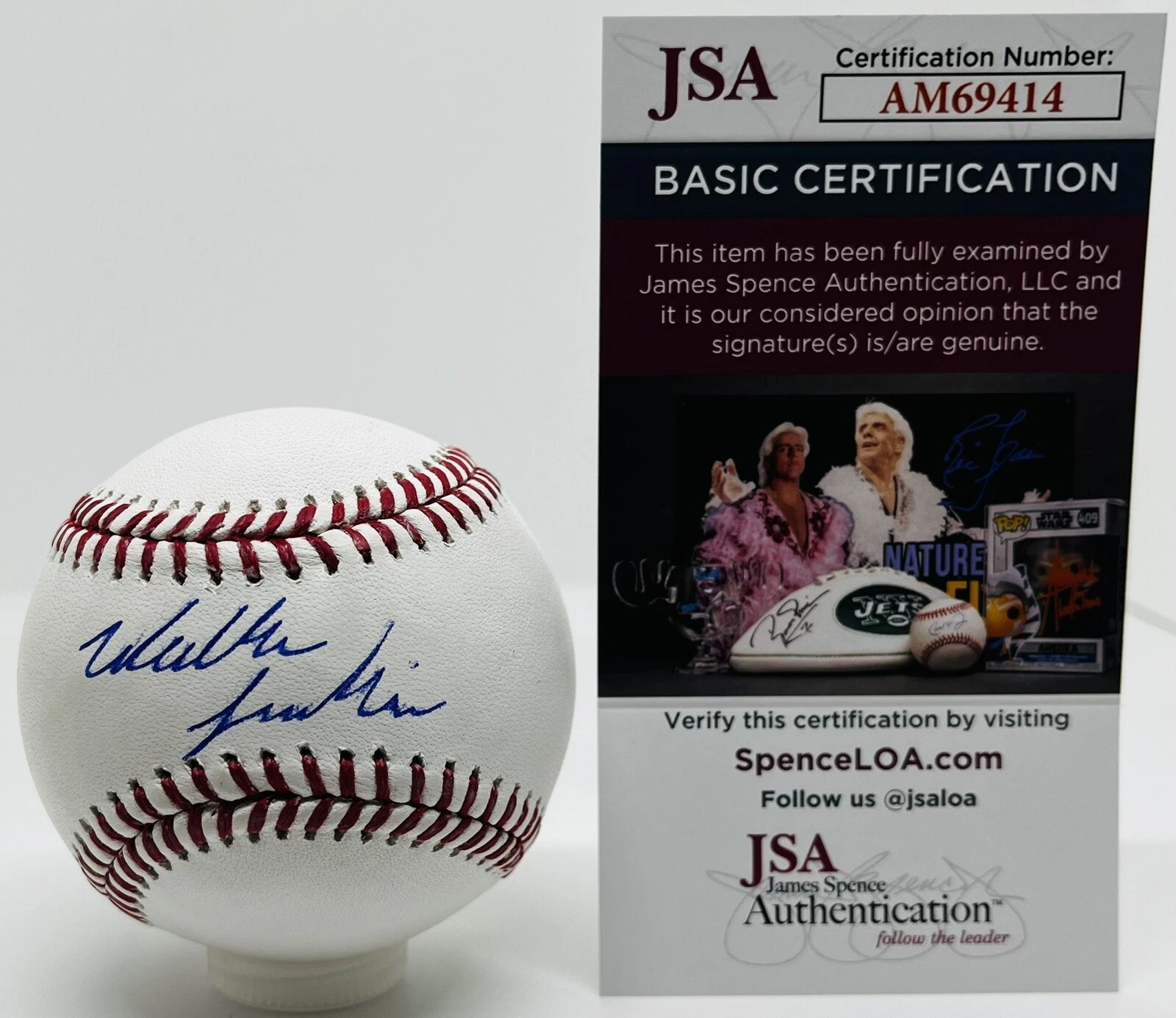 WALKER JENKINS SIGNED RAWLINGS MLB MAJOR LEAGUE BASEBALL MINNESOTA TWINS JSA COA
