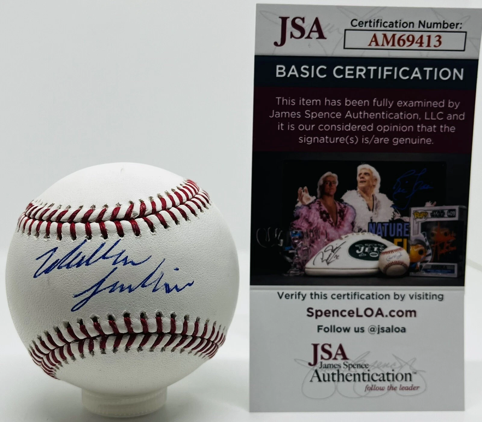 WALKER JENKINS SIGNED RAWLINGS MLB MAJOR LEAGUE BASEBALL MINNESOTA TWINS JSA COA