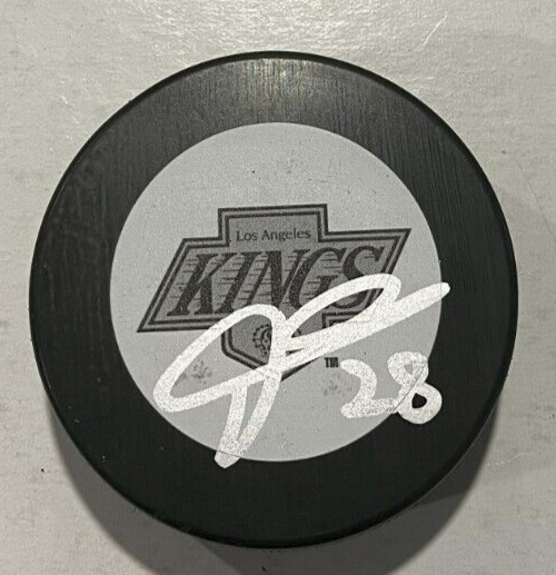 JARET ANDERSON-DOLAN SIGNED LOS ANGELES KINGS HOCKEY PUCK W/ CASE COA