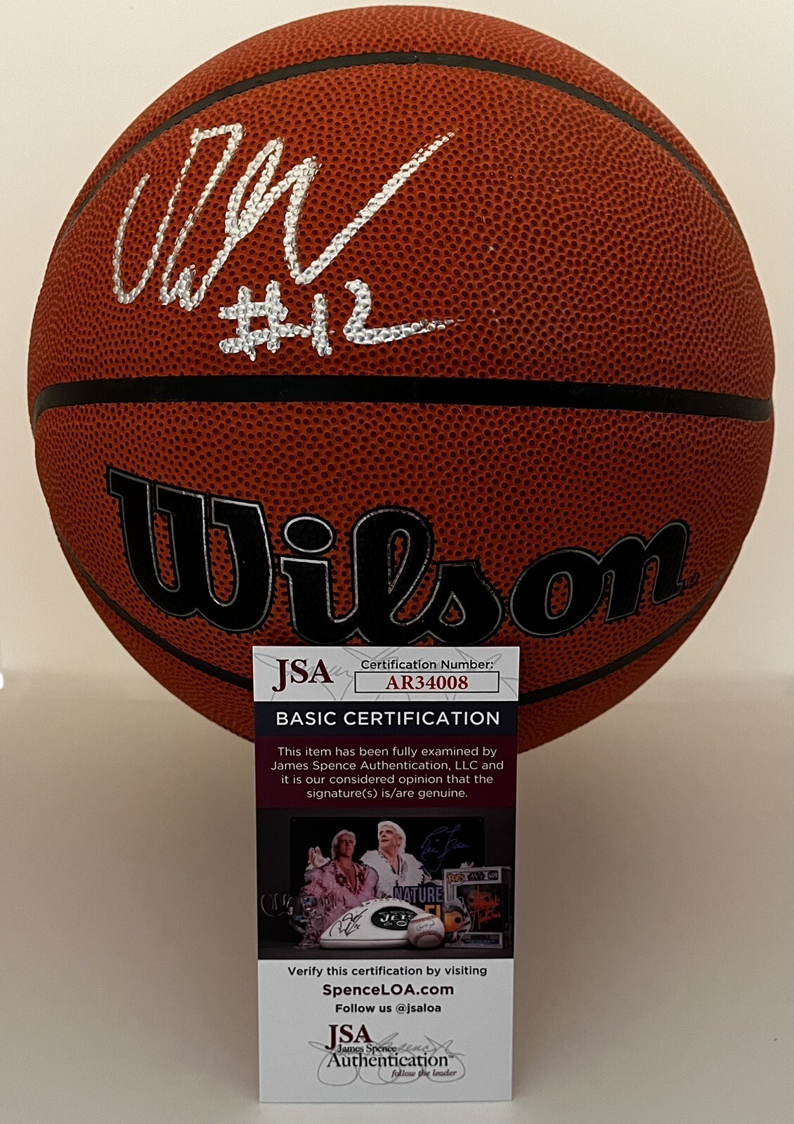 CAMERON BOOZER SIGNED WILSON NBA BASKETBALL CAM FUTURE SUPERSTAR JSA COA