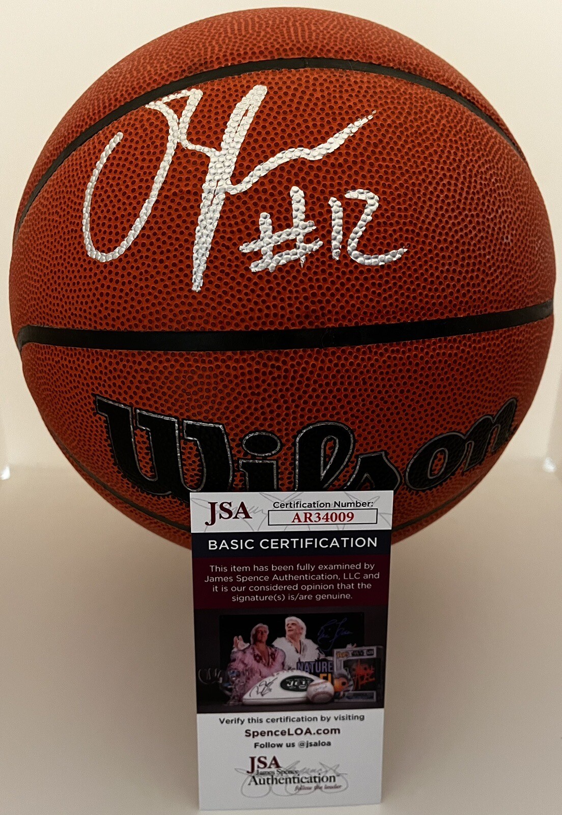 CAMERON BOOZER SIGNED WILSON NBA BASKETBALL CAM FUTURE SUPERSTAR JSA COA
