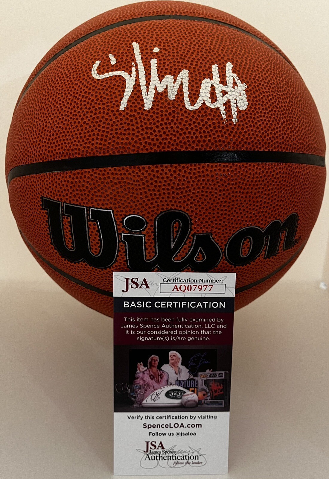 ISAIAH EVANS SIGNED WILSON NBA BASKETBALL DUKE BLUE DEVILS JSA