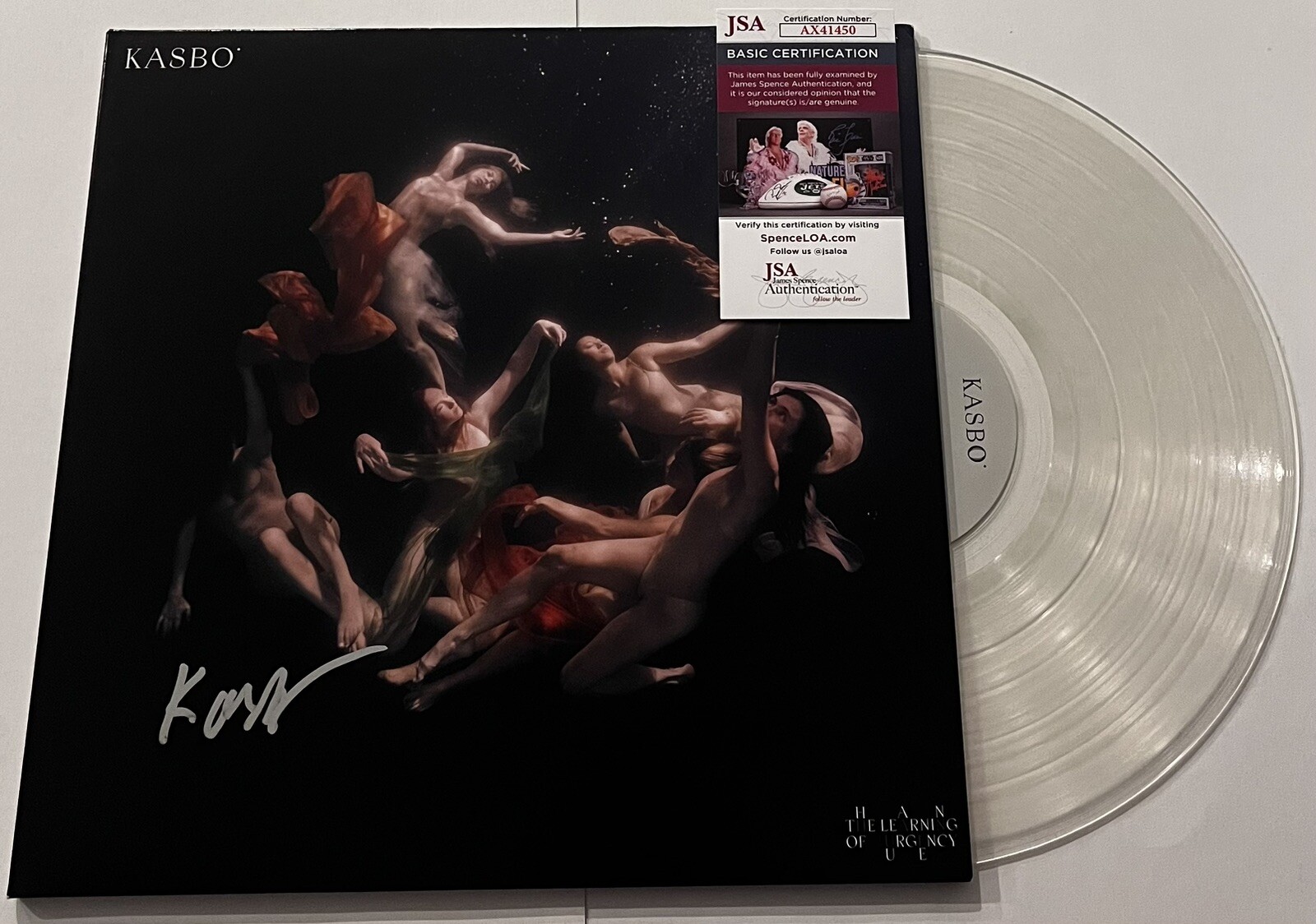 DJ KASBO SIGNED THE LEARNING OF URGENCY LP VINYL RECORD EDM CARL GARSBO JSA COA