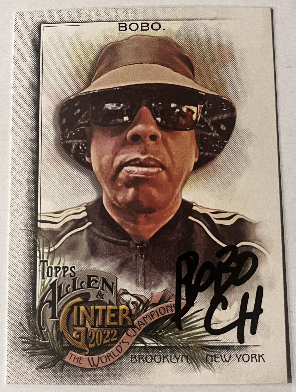 ERIC BOBO CYPRESS HILL SIGNED 2022 ALLEN & GINTER BASEBALL HIP HOP CARD AUTO