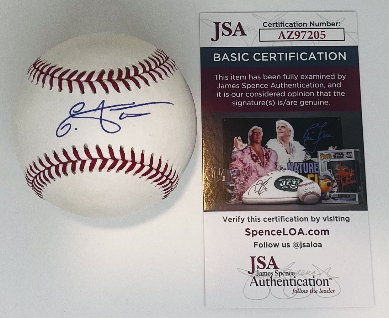 EDUARDO TAIT SIGNED RAWLINGS MAJOR LEAGUE BASEBALL PHILADELPHIA PHILLIES JSA COA