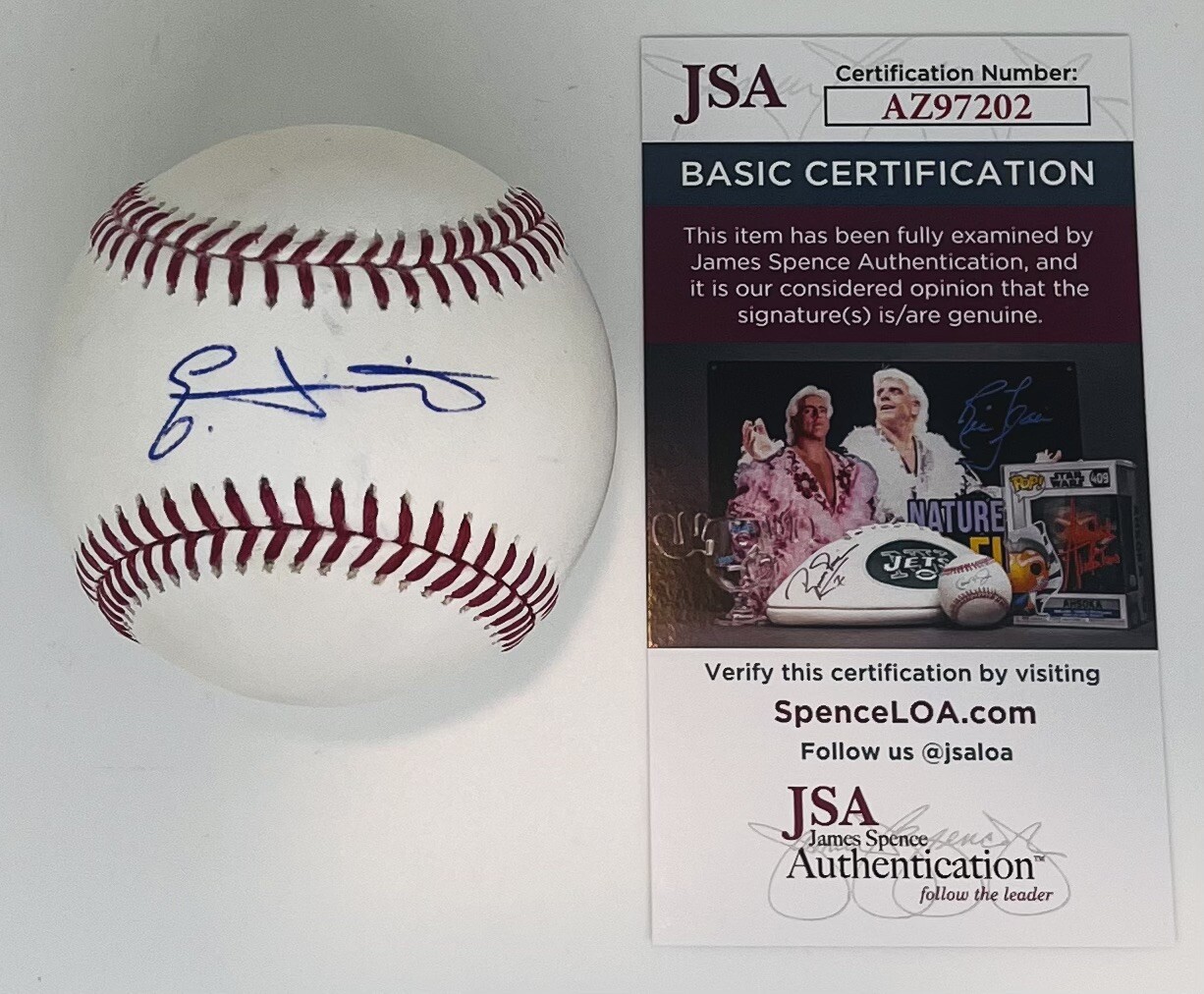 EDUARDO TAIT SIGNED RAWLINGS MAJOR LEAGUE BASEBALL PHILADELPHIA PHILLIES JSA COA