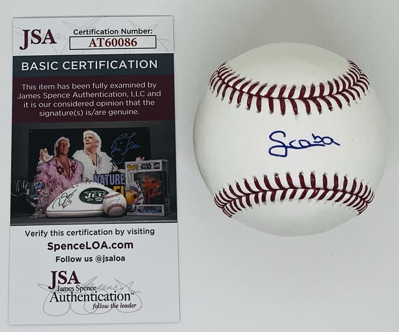 STARLYN CABA SIGNED RAWLINGS MAJOR LEAGUE BASEBALL PHILADELPHIA PHILLIES JSA COA