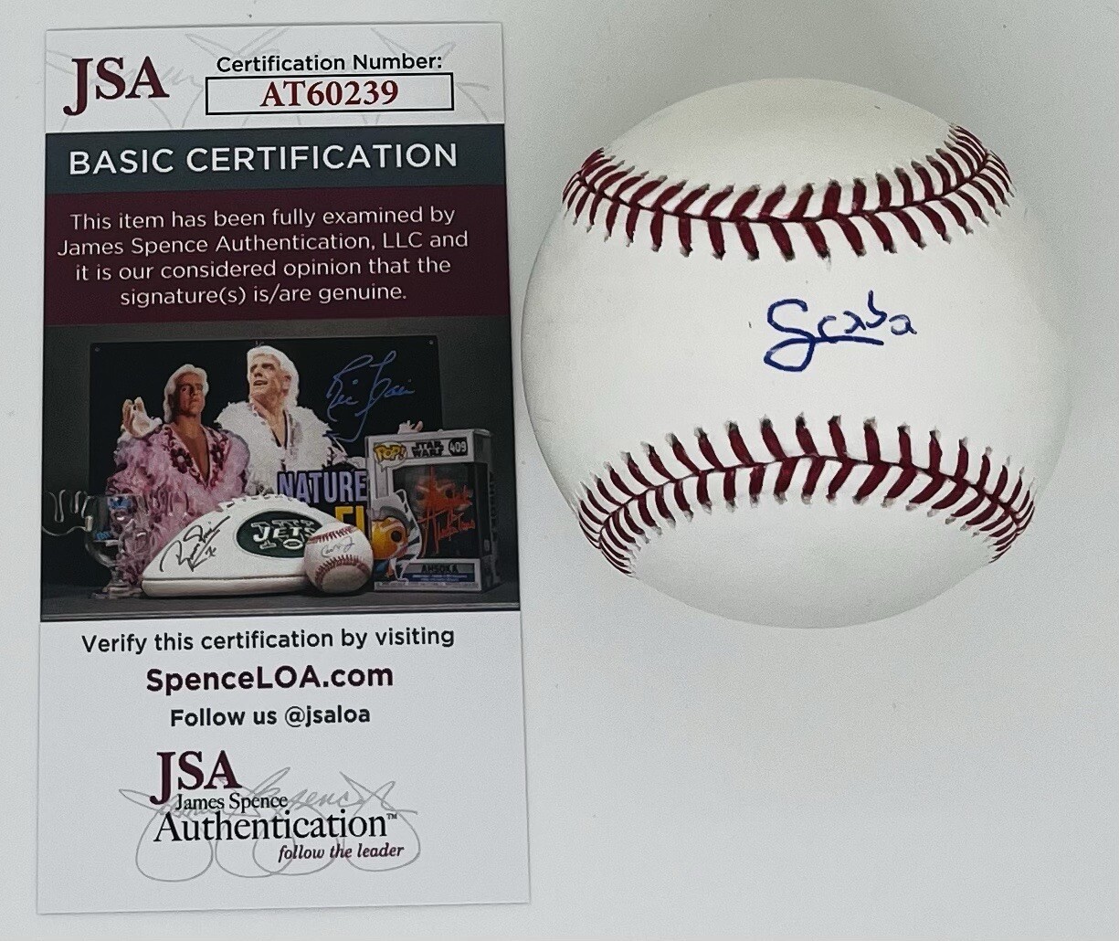 STARLYN CABA SIGNED RAWLINGS MAJOR LEAGUE BASEBALL PHILADELPHIA PHILLIES JSA COA