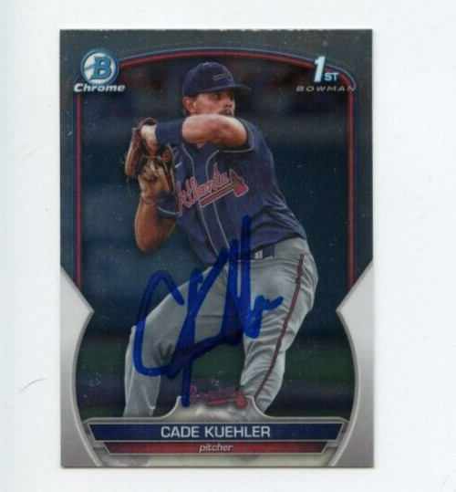 CADE KUEHLER SIGNED 2023 BOWMAN CHROME DRAFT CARD AUTO