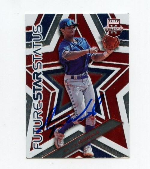 ARJUN NIMMALA SIGNED 2023 PANINI ELITE EXTRA EDITION BASEBALL CARD AUTO