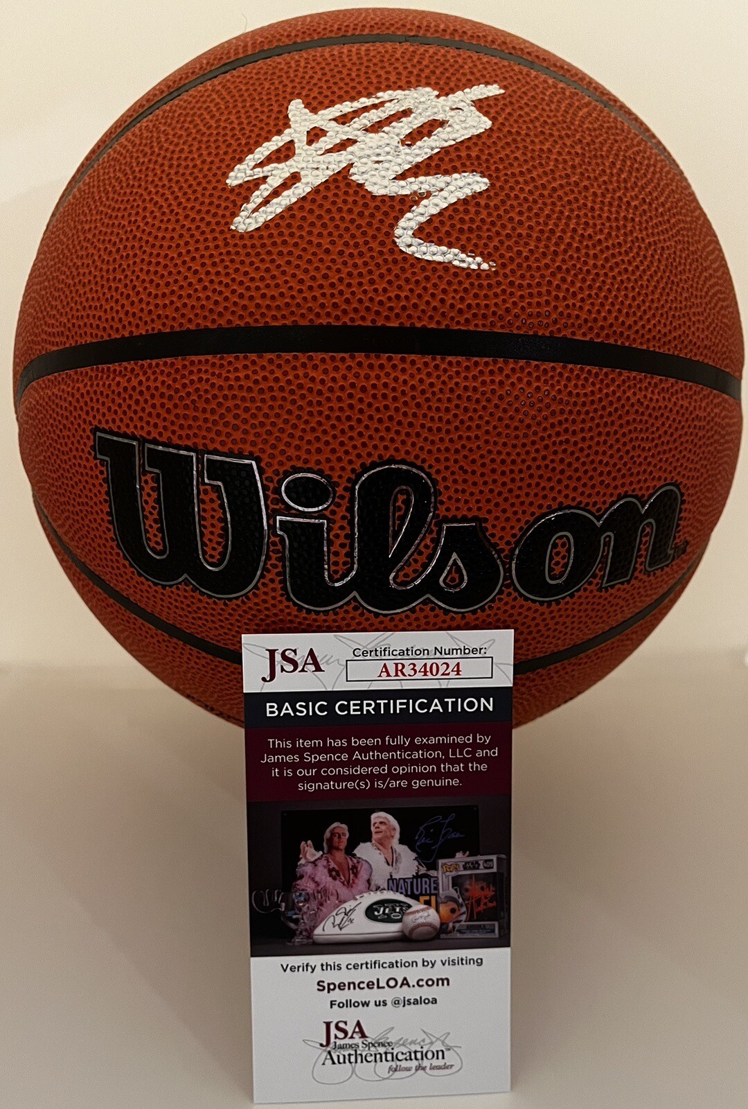 ACE BAILEY SIGNED WILSON NBA BASKETBALL RUTGERS UNIVERSITY SCARLET KNIGHTS JSA