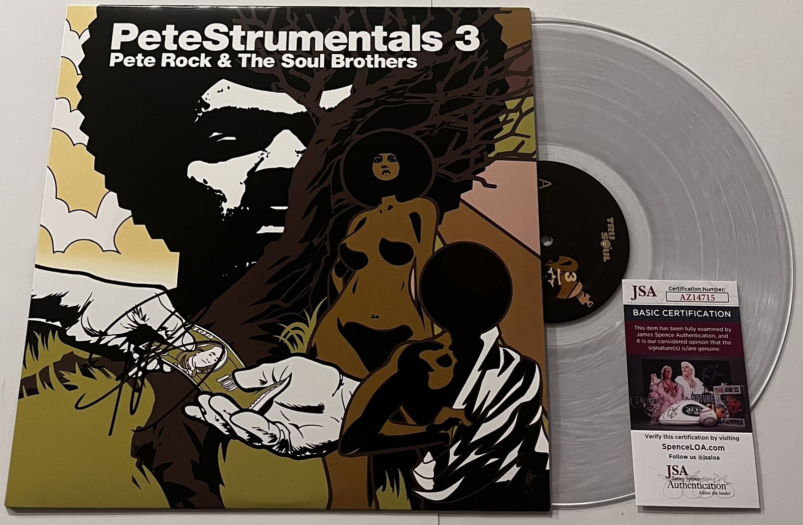 PETE ROCK & THE SOUL BROTHERS SIGNED PETESTRUMENTALS 3 LP VINYL RECORD ALBUM JSA