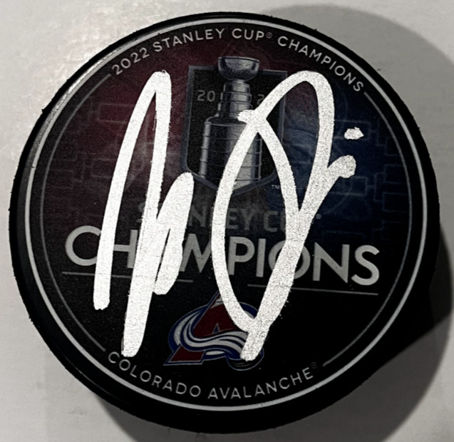 JUSSI PARKKILA SIGNED COLORADO AVALANCHE 2022 STANLEY CUP PUCK W/ CASE COA