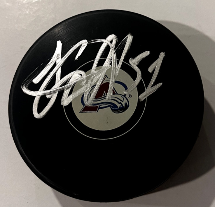 NIKOLAI KOVALENKO SIGNED COLORADO AVALANCHE HOCKEY PUCK W/ CASE COA