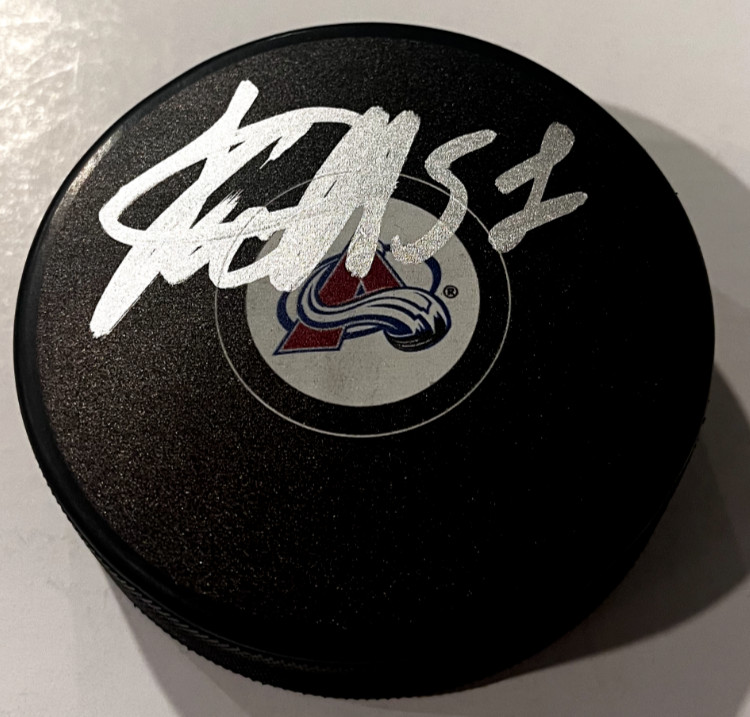 NIKOLAI KOVALENKO SIGNED COLORADO AVALANCHE HOCKEY PUCK W/ CASE COA