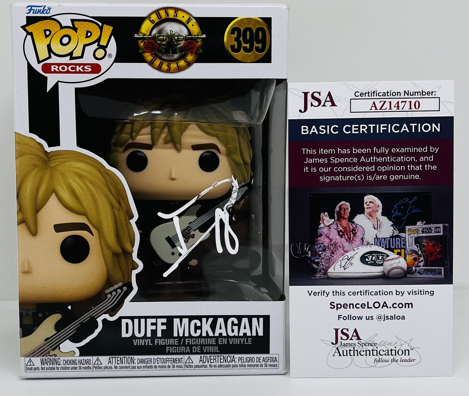 DUFF MCKAGAN SIGNED POP ROCKS VINYL FUNKO FIGURE GUNS N ROSES JSA COA