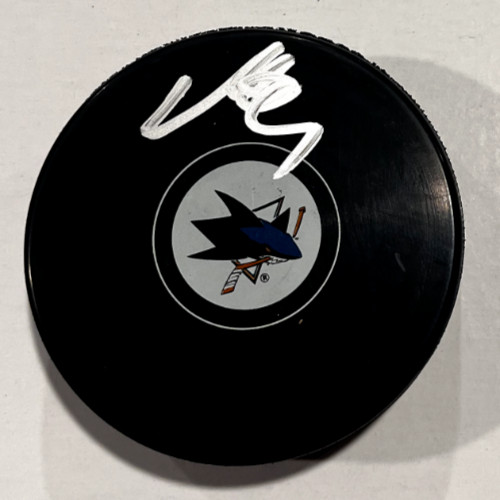 MIKAEL GRANLUND SIGNED SAN JOSE SHARKS HOCKEY PUCK W/ CASE COA