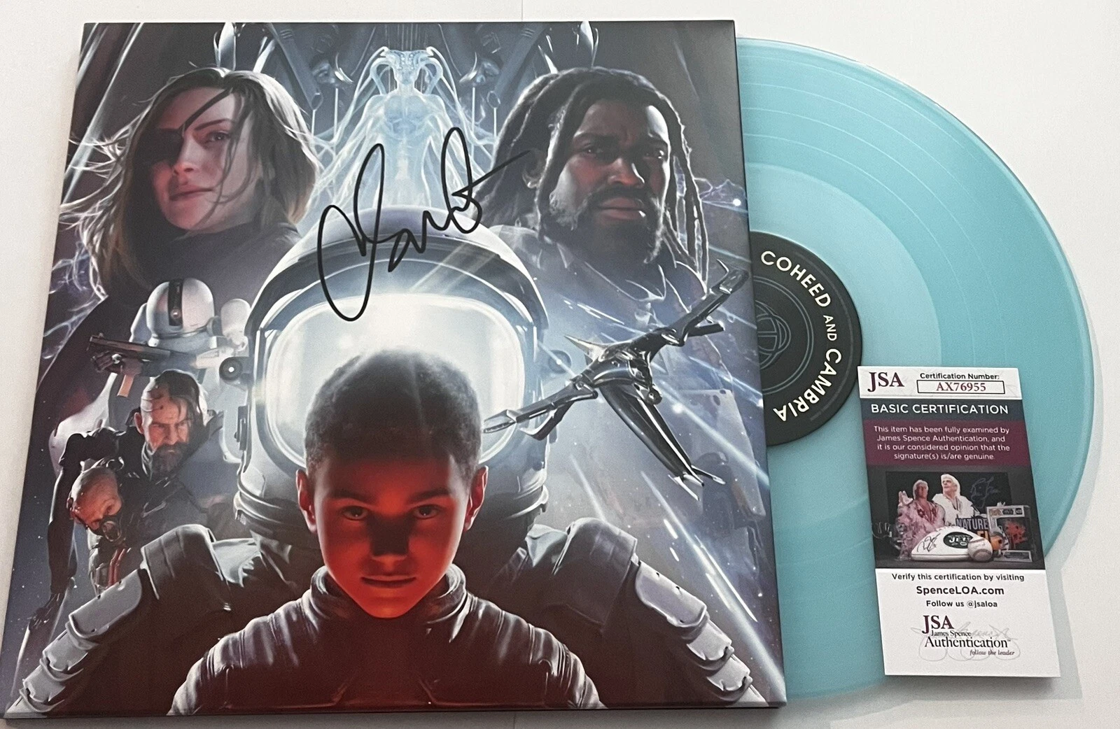 CLAUDIO SANCHEZ SIGNED COHEED AND CAMBRIA VAXIS ACT II LP VINYL RECORD ALBUM JSA