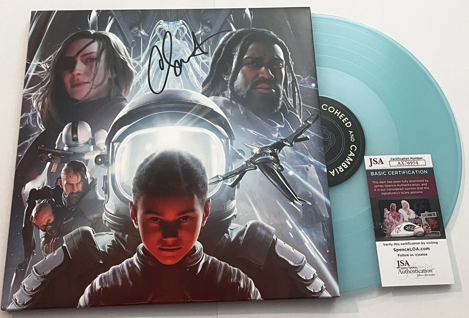 CLAUDIO SANCHEZ SIGNED COHEED AND CAMBRIA VAXIS ACT II LP VINYL RECORD ALBUM JSA