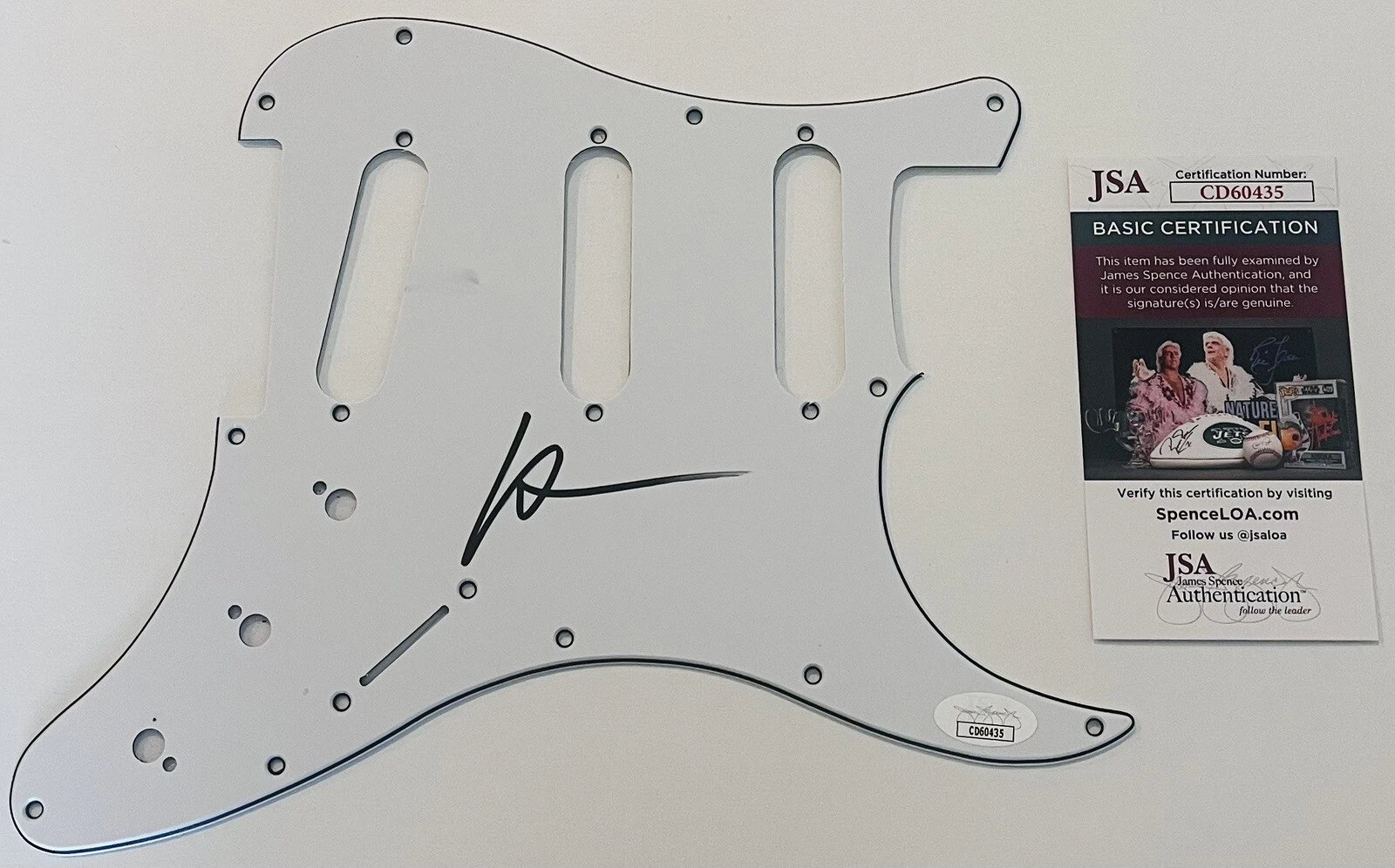 PATRICK STUMP SIGNED FALL OUT BOY GUITAR PICKGUARD PICK GUARD AUTOGRAPH JSA COA