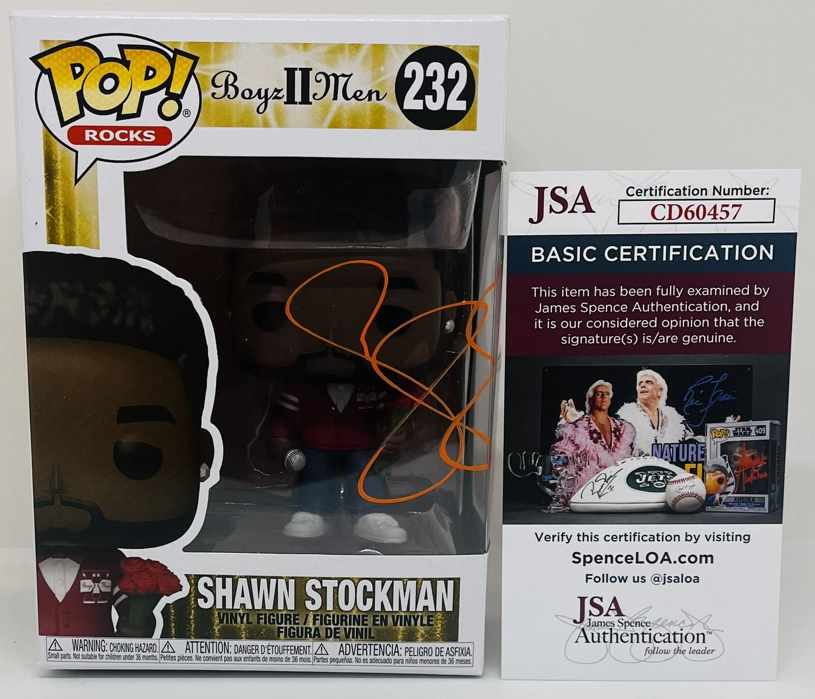 SHAWN STOCKMAN SIGNED POP ROCKS FUNKO FIGURE BOYZ II MEN HARMONY GROUP JSA COA