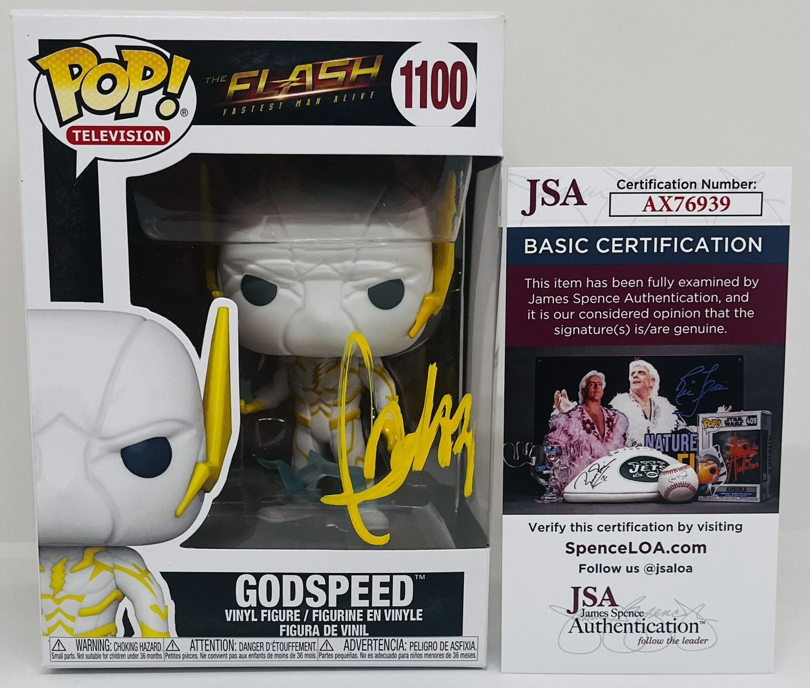 BD WONG SIGNED GODSPEED POP FUNKO FIGURE THE FLASH TV SHOW JSA COA