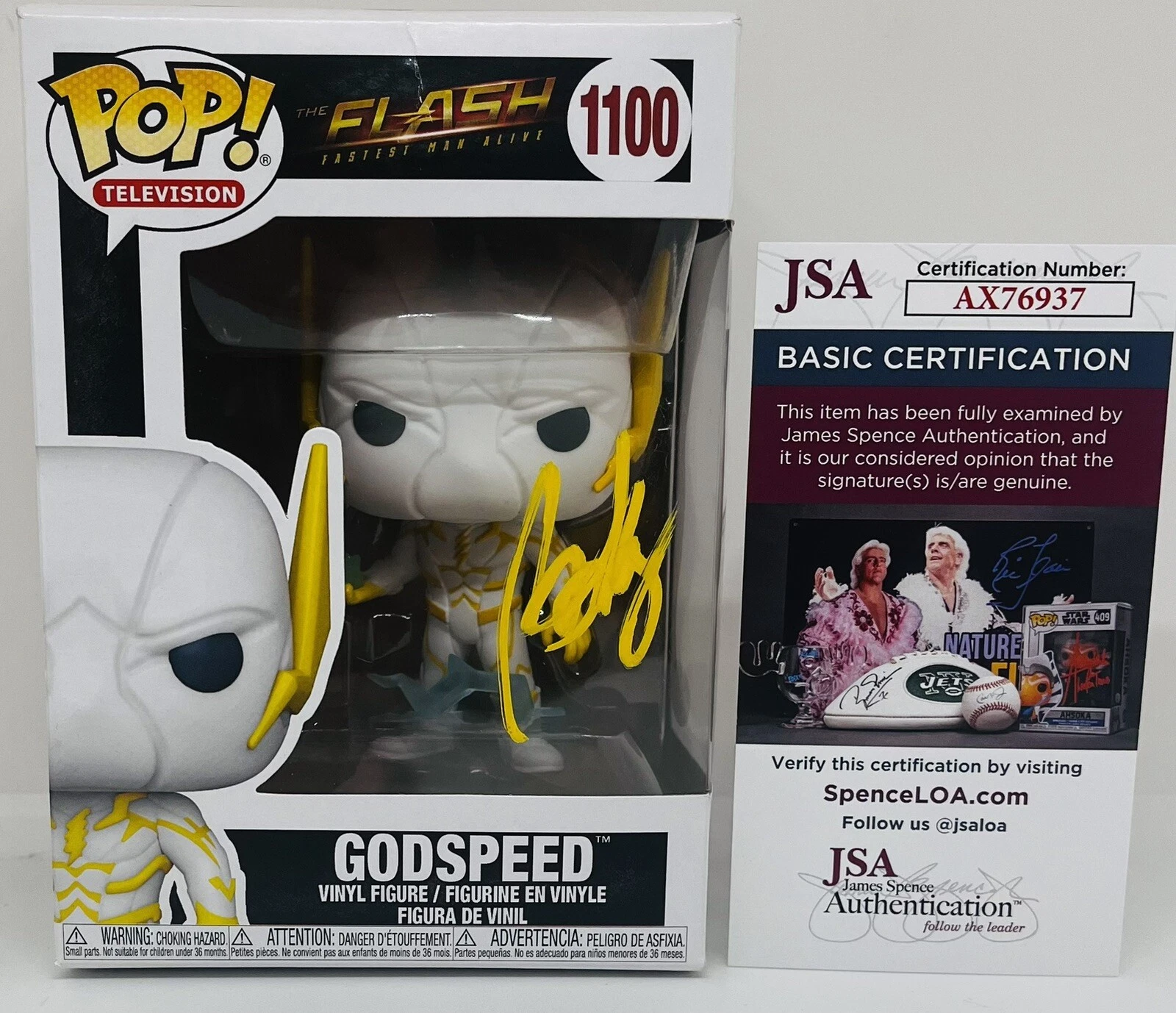 BD WONG SIGNED GODSPEED POP FUNKO FIGURE THE FLASH TV SHOW JSA COA